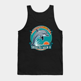 Mens WYHS Peng Alumni Shoulda Been A Dolphin Tank Top